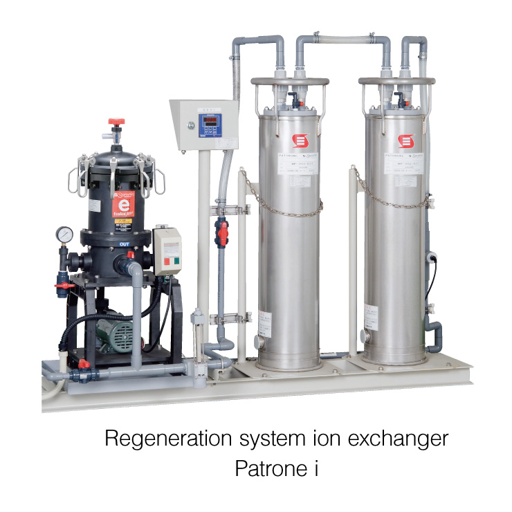 Regeneration system ion exchanger Patrone i