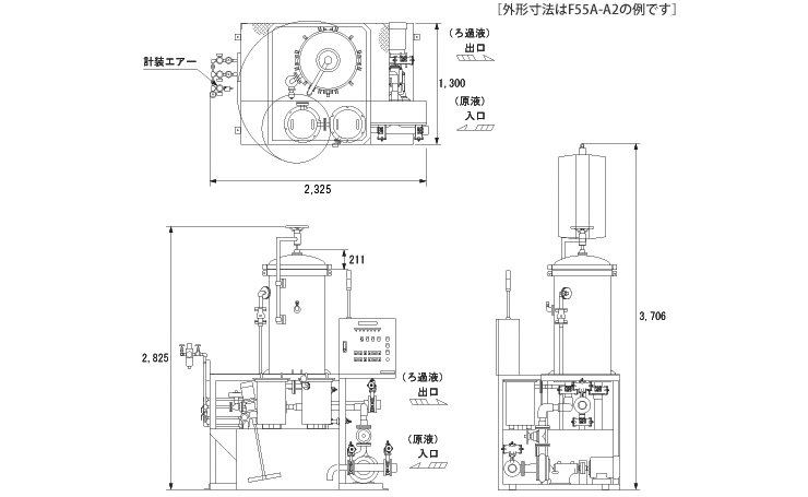 F55A型 洗浄機構付精密ろ過機